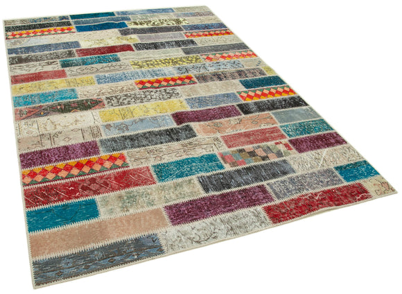 5x8 Multicolor Patchwork Rug - 20871