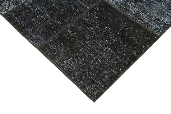 6x8 Black Patchwork Rug - 20875