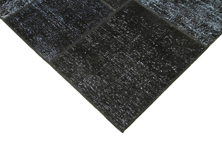 6x8 Black Patchwork Rug - 20875