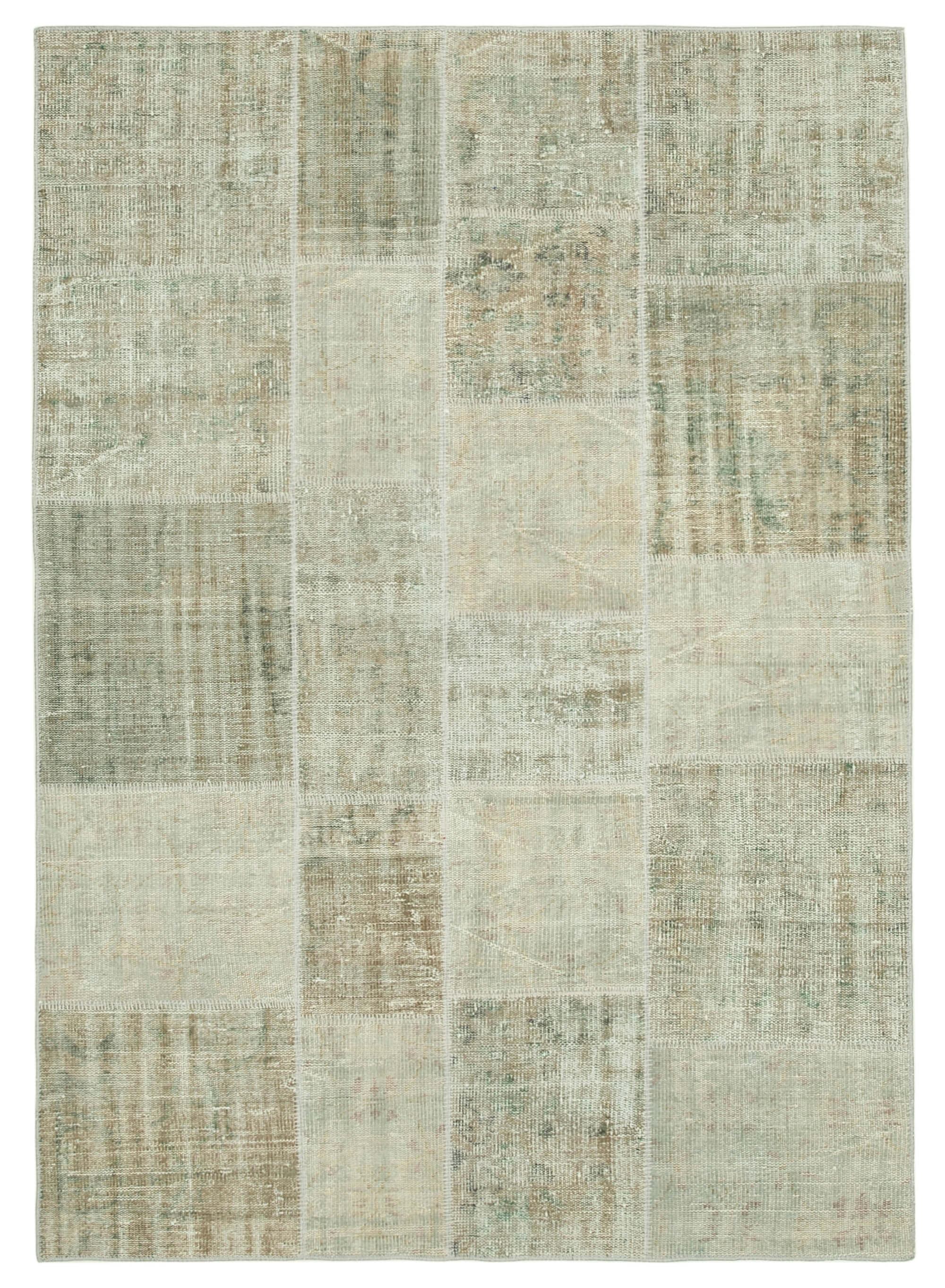 6x8 Beige Patchwork Rug - 20903