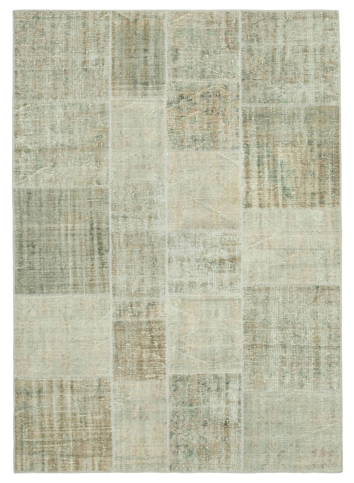 6x8 Beige Patchwork Rug - 20903