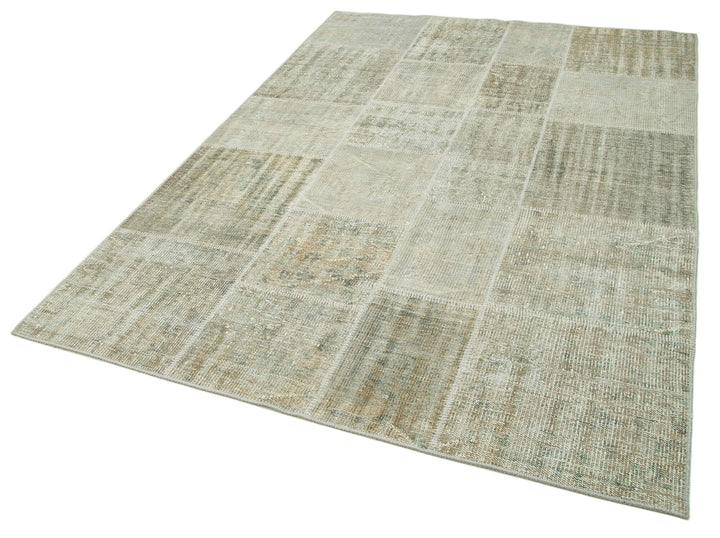 6x8 Beige Patchwork Rug - 20903