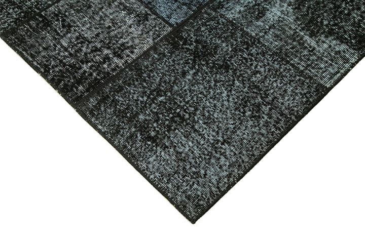 6x8 Black Patchwork Rug - 20912