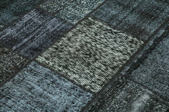 6x8 Black Patchwork Rug - 20912