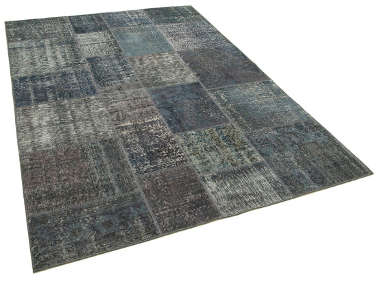 6x8 Grey Patchwork Rug - 20914