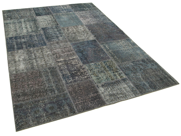 6x8 Grey Patchwork Rug - 20914