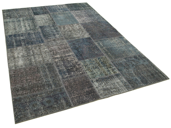 6x8 Grey Patchwork Rug - 20914