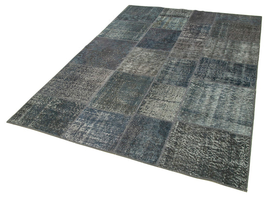 6x8 Grey Patchwork Rug - 20914