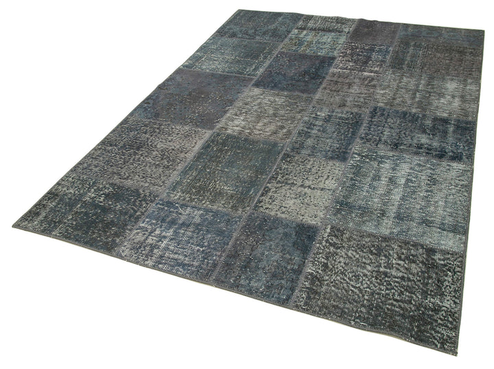 6x8 Grey Patchwork Rug - 20914