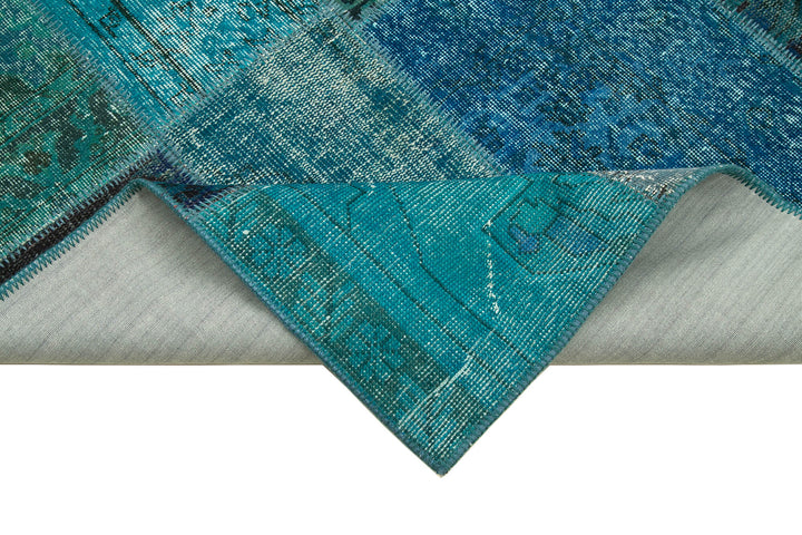 6x8 Turquoise Patchwork Rug - 20915