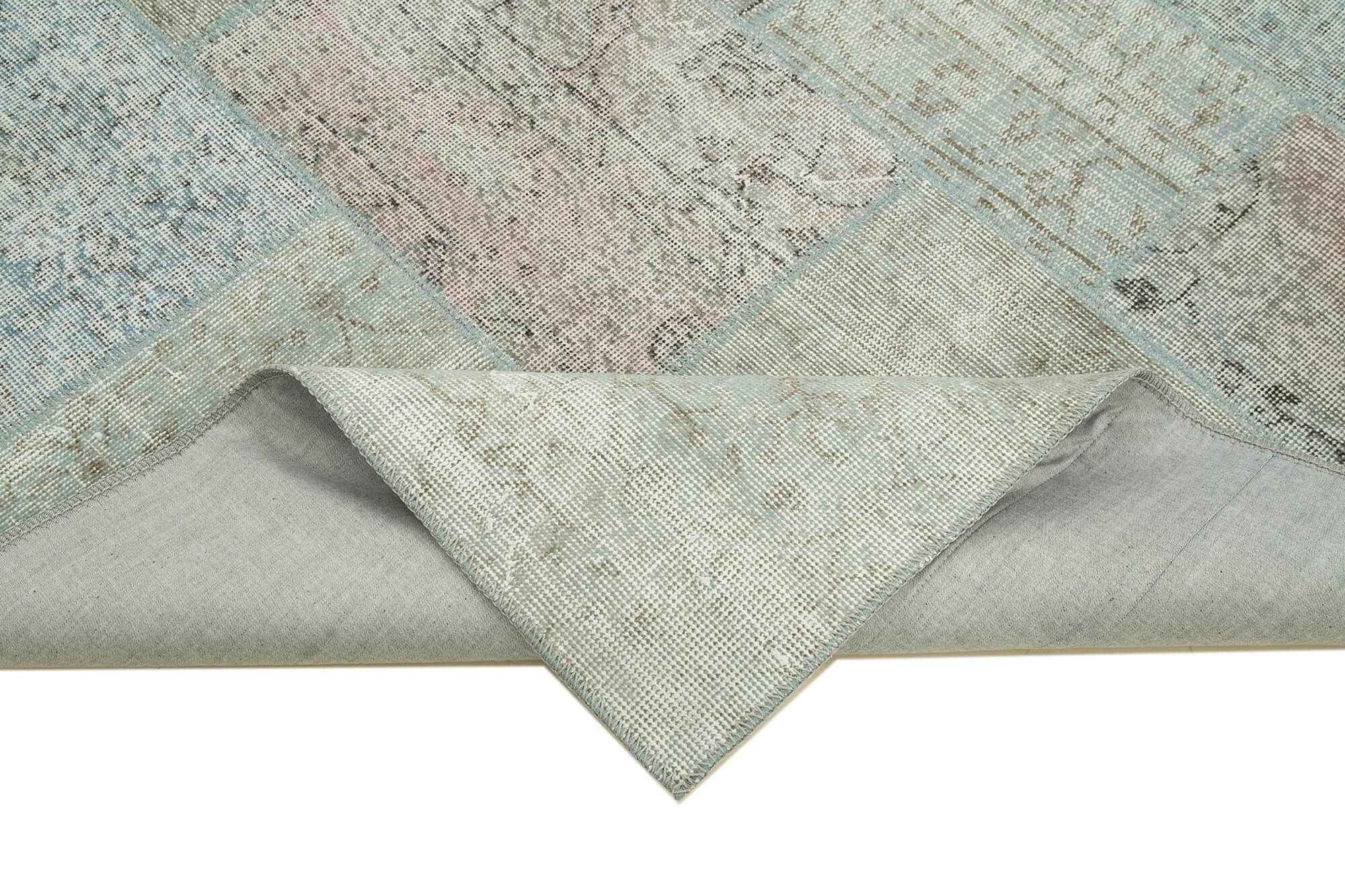 6x8 Blue Patchwork Rug - 20925