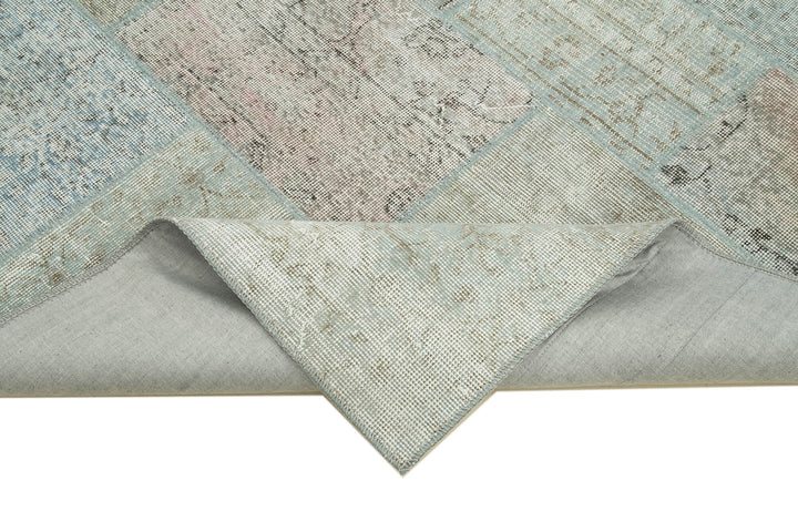 6x8 Blue Patchwork Rug - 20925