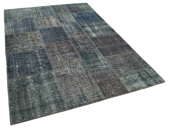 6x8 Grey Patchwork Rug - 20933