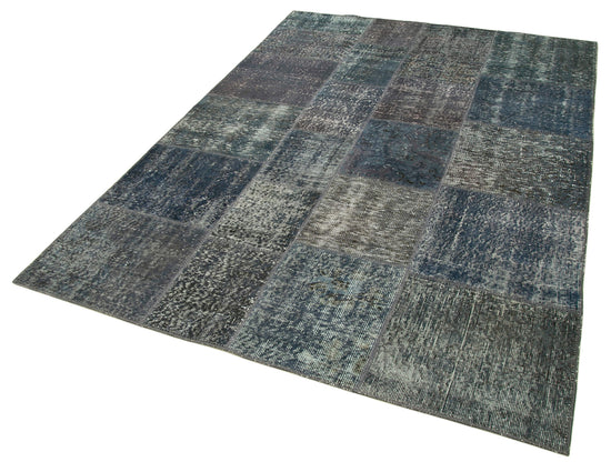 6x8 Grey Patchwork Rug - 20933