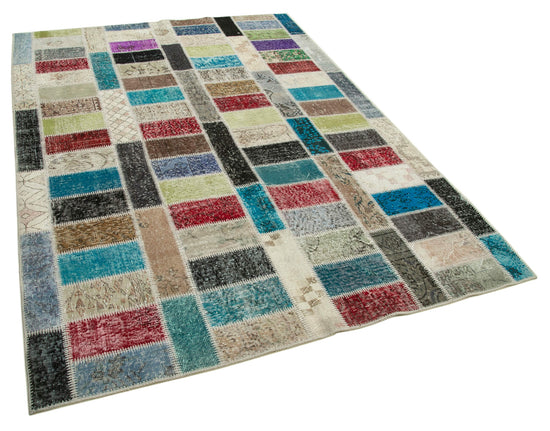 6x8 Multicolor Patchwork Rug - 20936