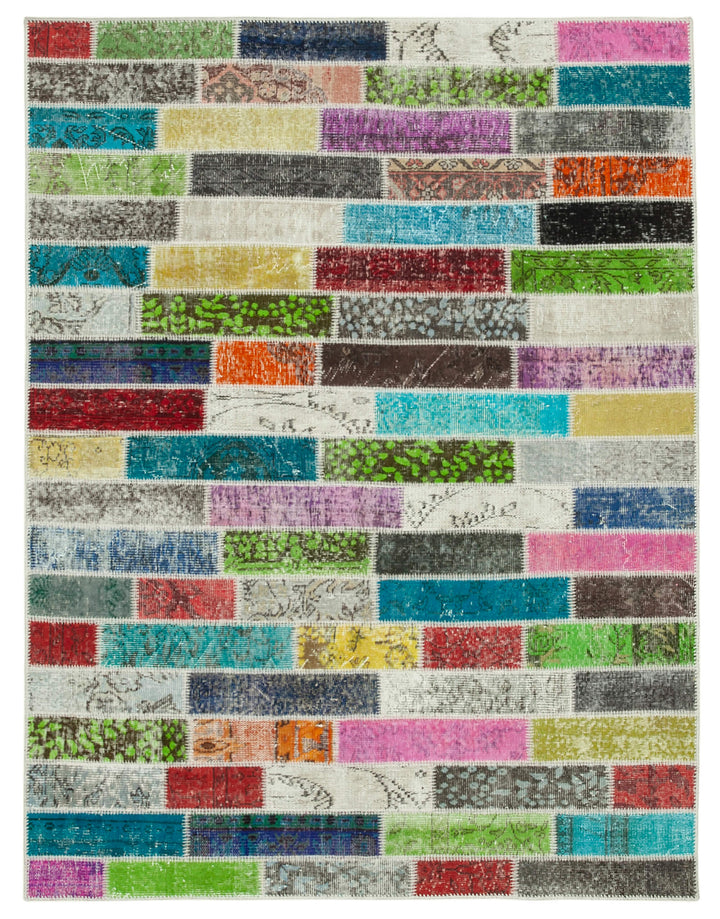 6x7 Multicolor Patchwork Rug - 20938