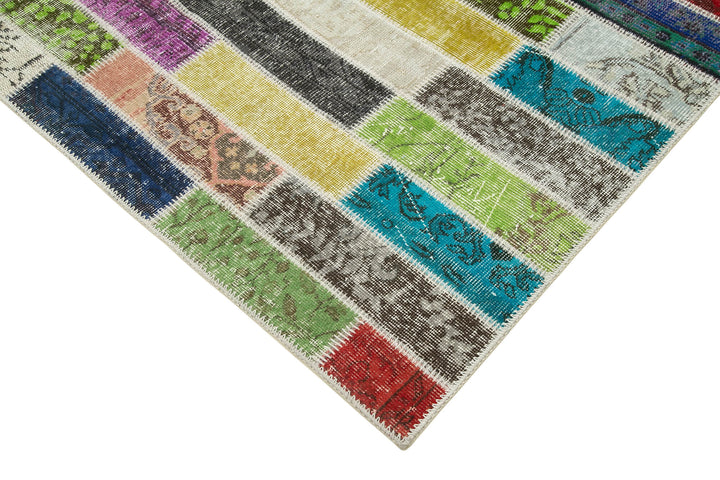 6x7 Multicolor Patchwork Rug - 20938