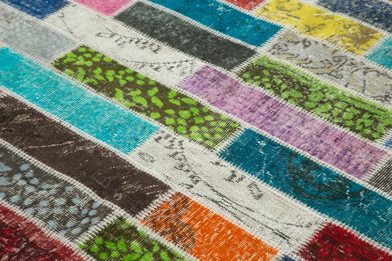6x7 Multicolor Patchwork Rug - 20938