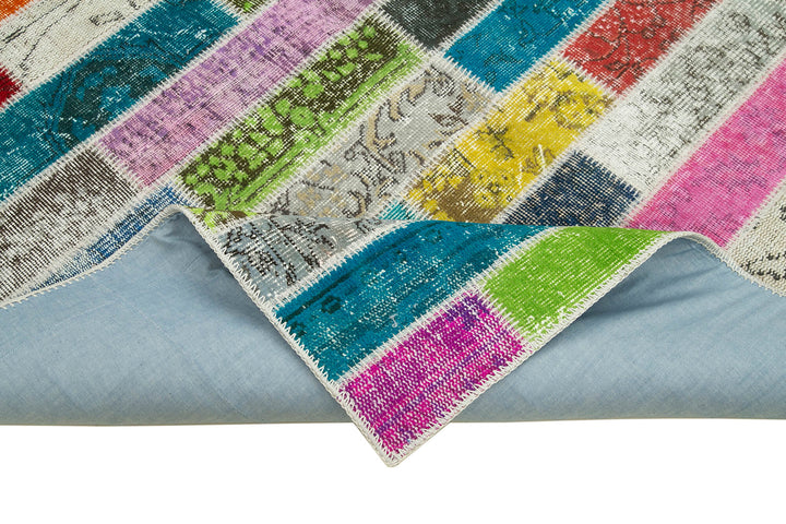 6x7 Multicolor Patchwork Rug - 20938