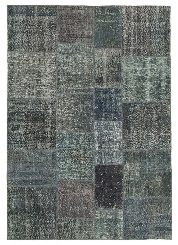 6x8 Grey Patchwork Rug - 20942