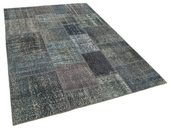 6x8 Grey Patchwork Rug - 20942
