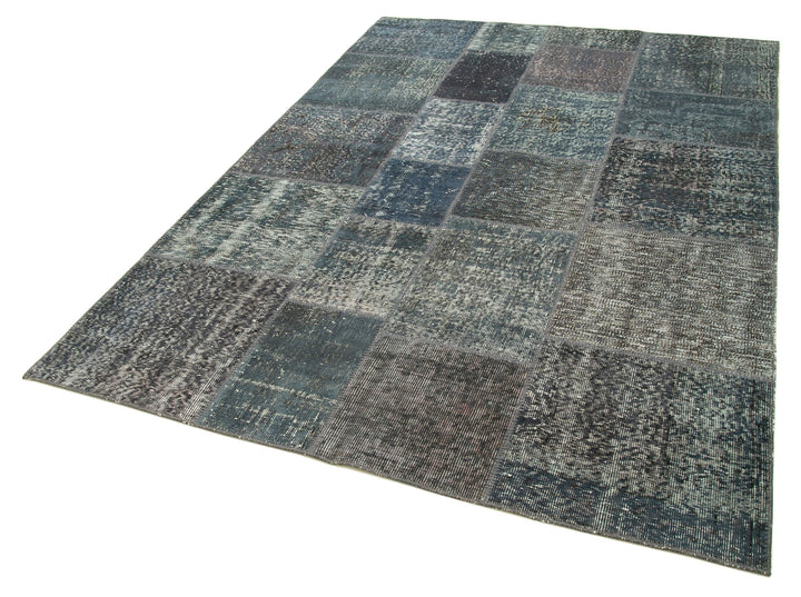 6x8 Grey Patchwork Rug - 20942