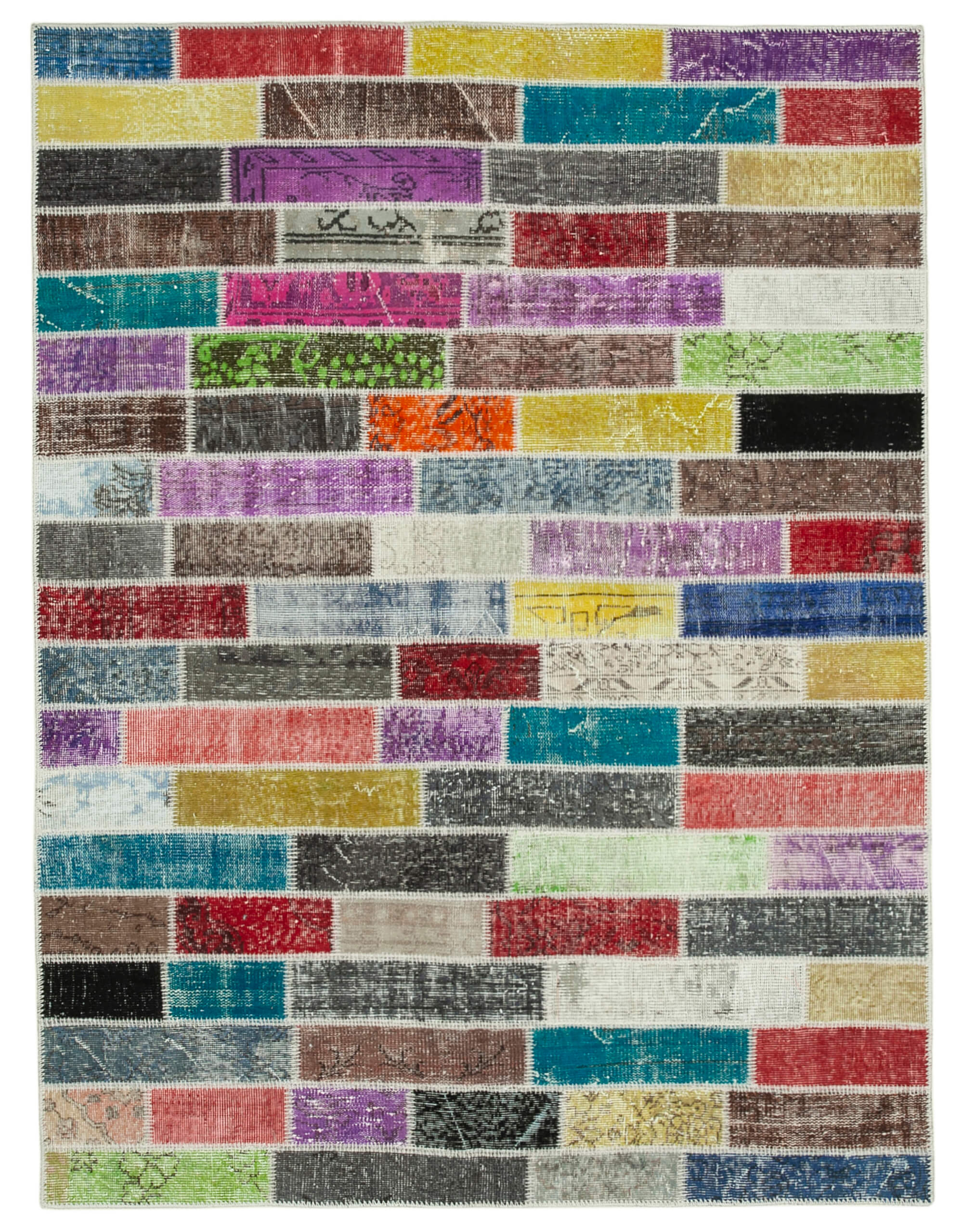 6x8 Multicolor Patchwork Rug - 20944