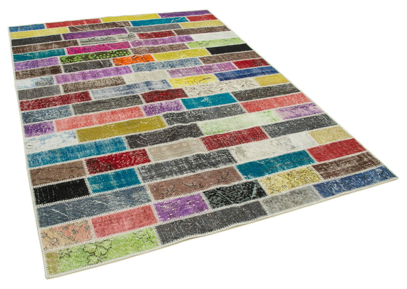 6x8 Multicolor Patchwork Rug - 20944