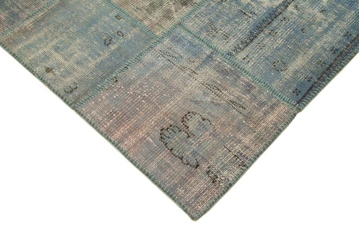 6x8 Blue Patchwork Rug - 20945