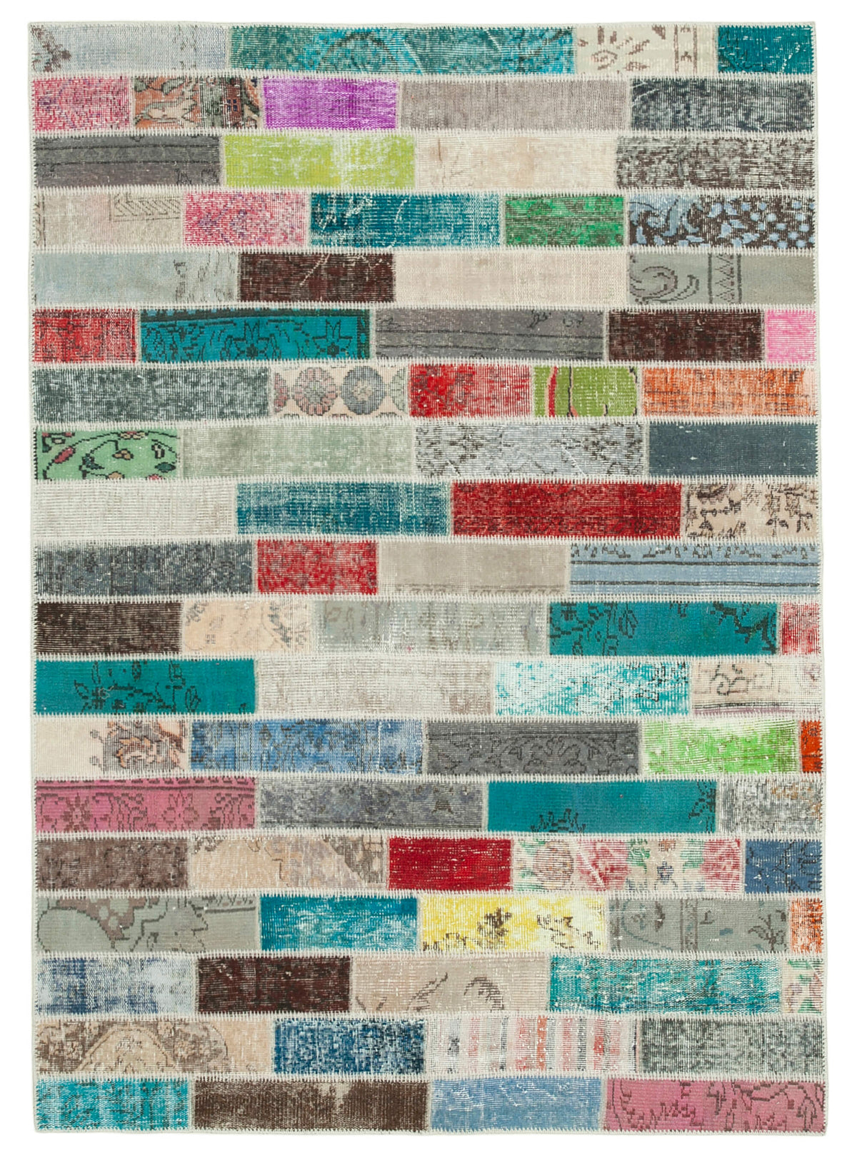 6x8 Multicolor Patchwork Rug - 20946