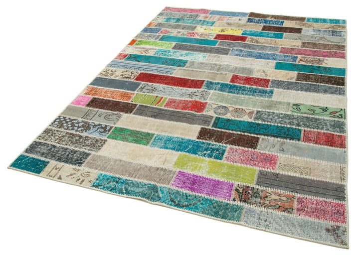 6x8 Multicolor Patchwork Rug - 20946