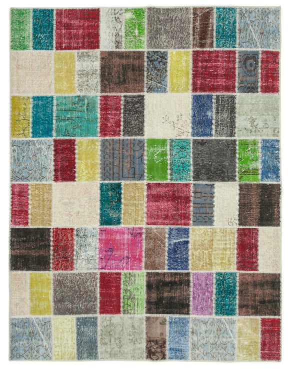 6x7 Multicolor Patchwork Rug - 20948