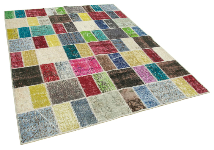 6x7 Multicolor Patchwork Rug - 20948
