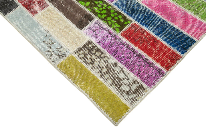 6x7 Multicolor Patchwork Rug - 20949