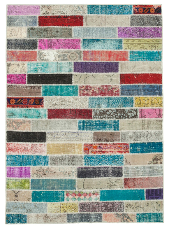 6x8 Multicolor Patchwork Rug - 20951