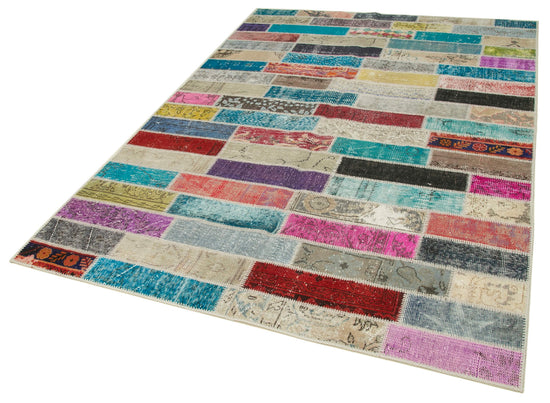 6x8 Multicolor Patchwork Rug - 20951