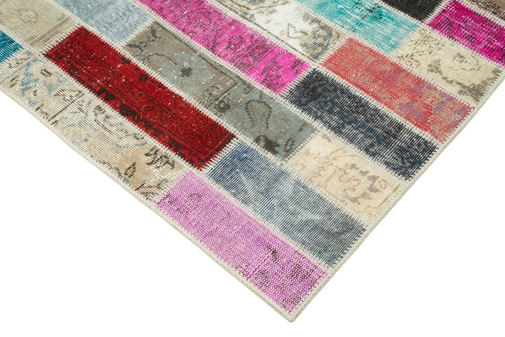 6x8 Multicolor Patchwork Rug - 20951