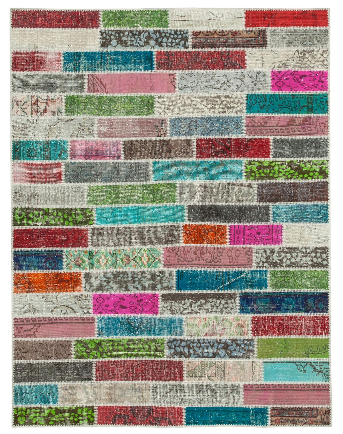 6x7 Multicolor Patchwork Rug - 20953