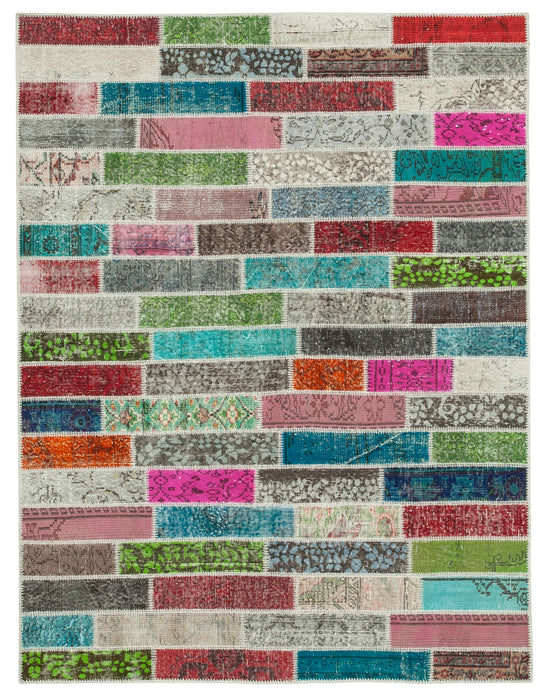 6x7 Multicolor Patchwork Rug - 20953