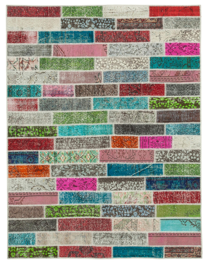 6x7 Multicolor Patchwork Rug - 20953