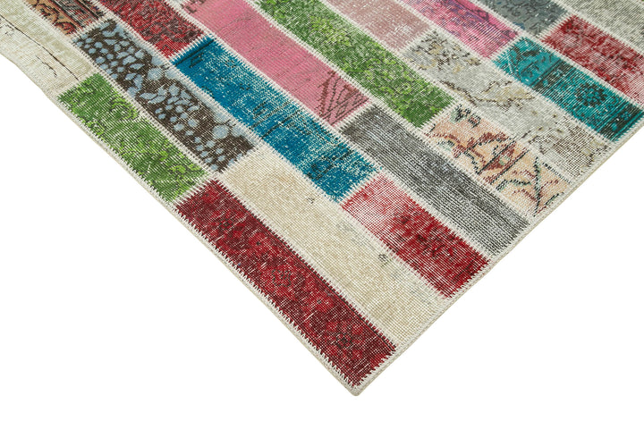 6x7 Multicolor Patchwork Rug - 20953