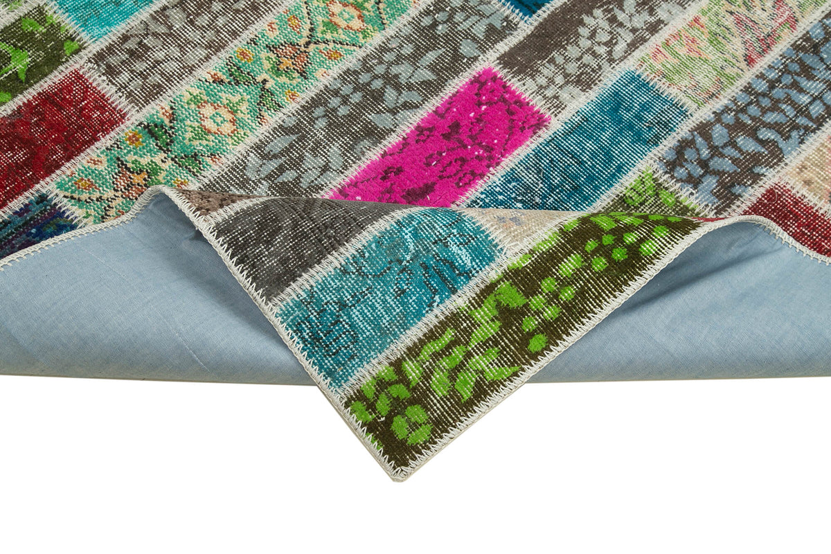 6x7 Multicolor Patchwork Rug - 20953