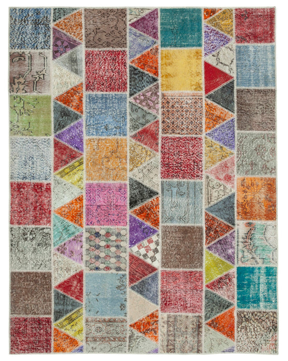 6x8 Multicolor Patchwork Rug - 20955
