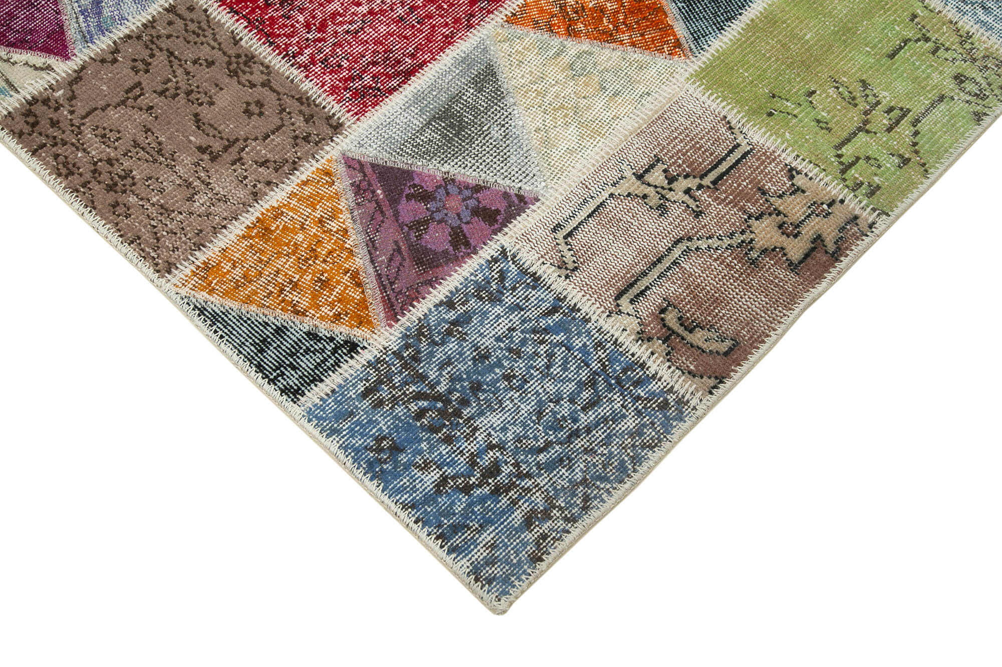 6x8 Multicolor Patchwork Rug - 20955