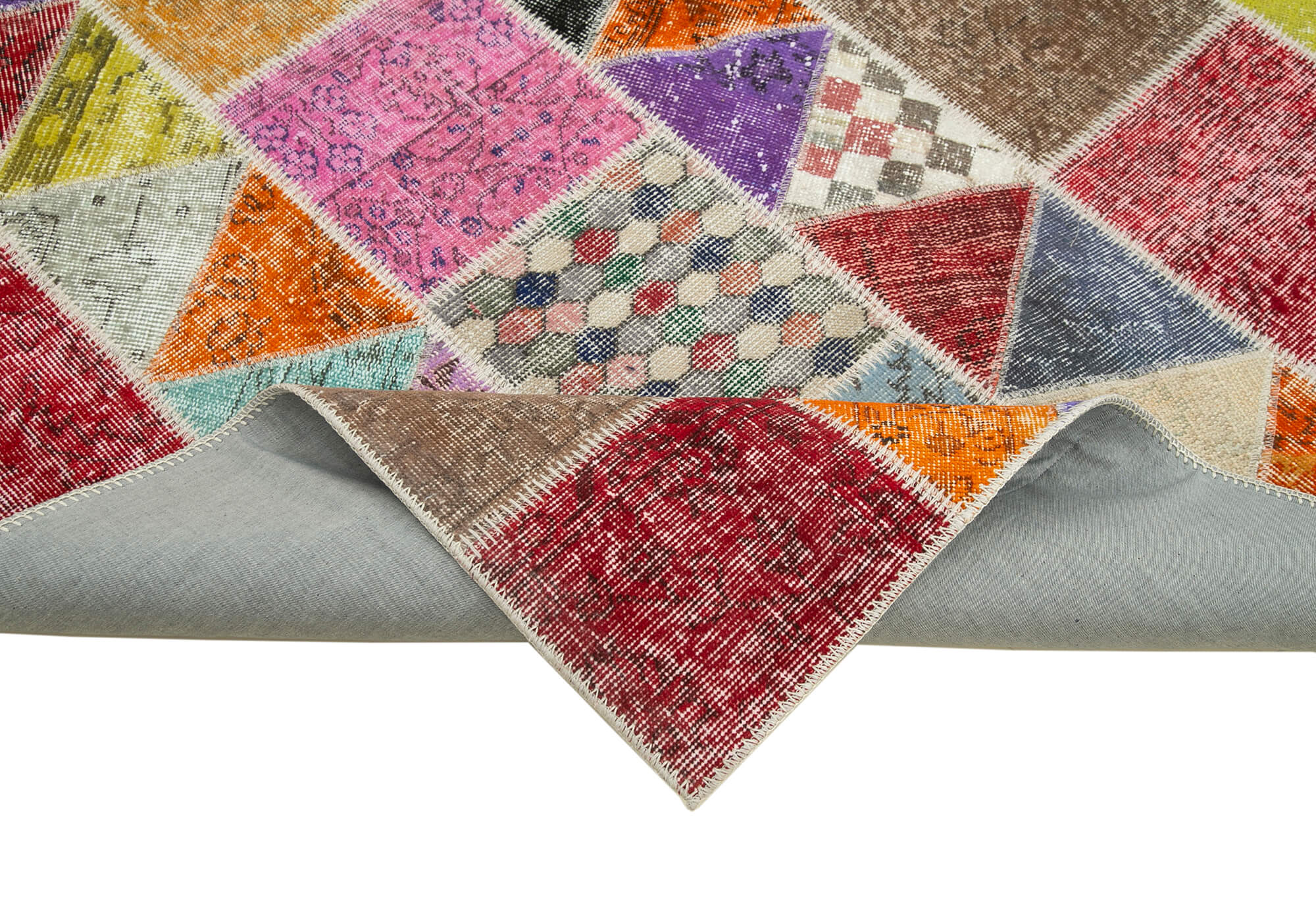 6x8 Multicolor Patchwork Rug - 20955