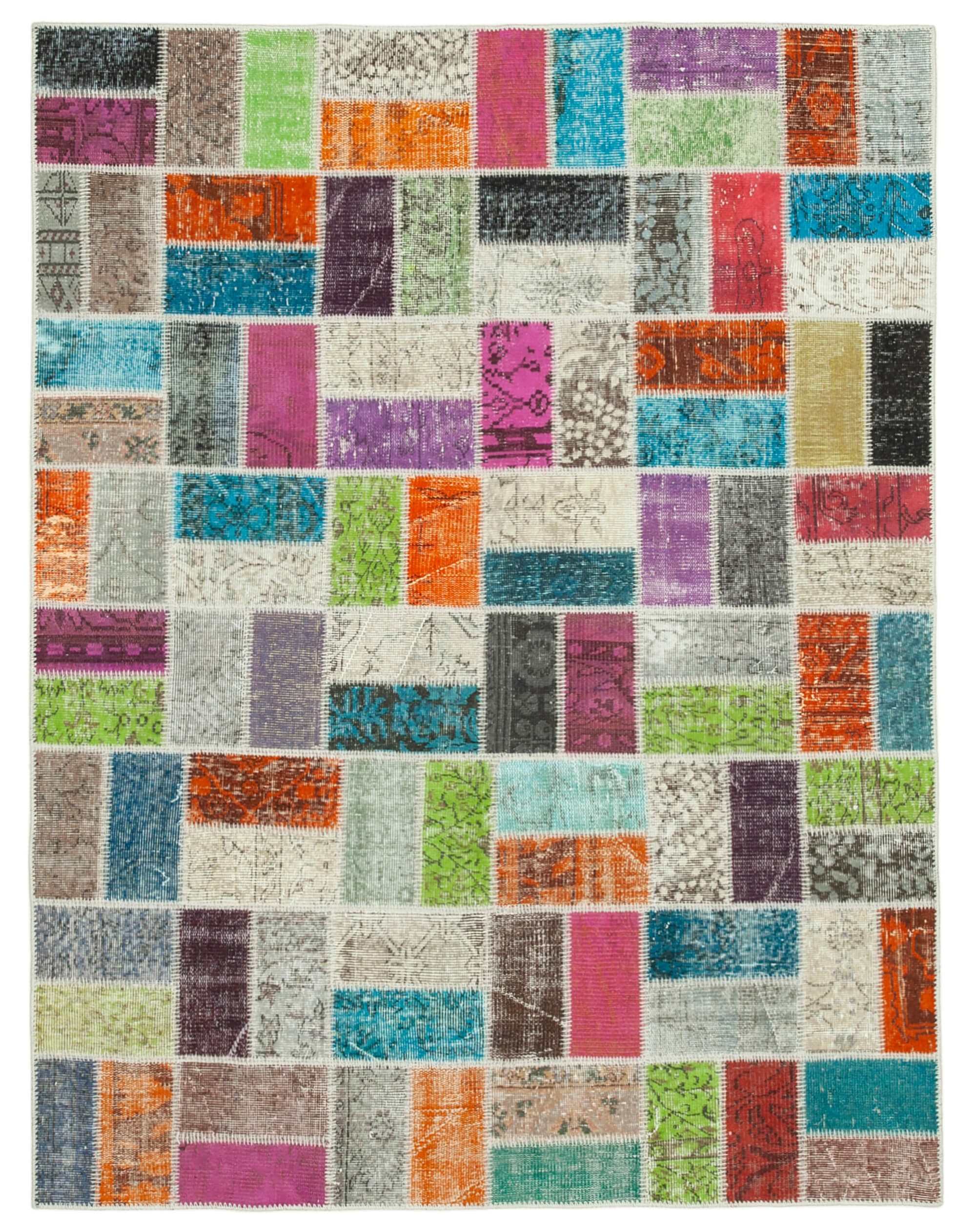 6x7 Multicolor Patchwork Rug - 20957
