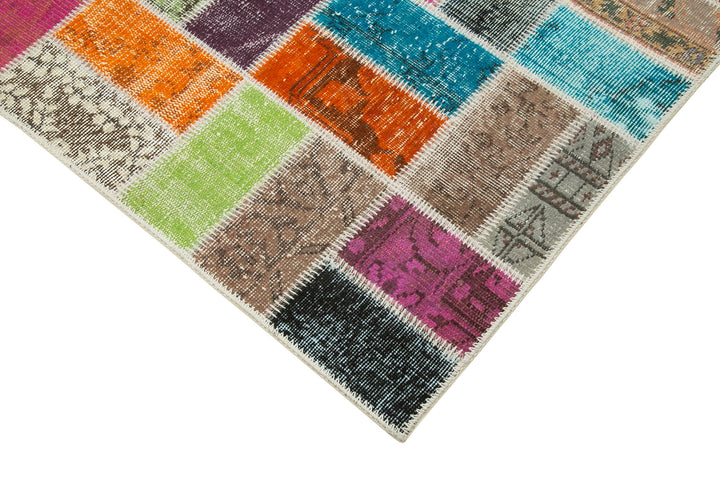 6x7 Multicolor Patchwork Rug - 20957