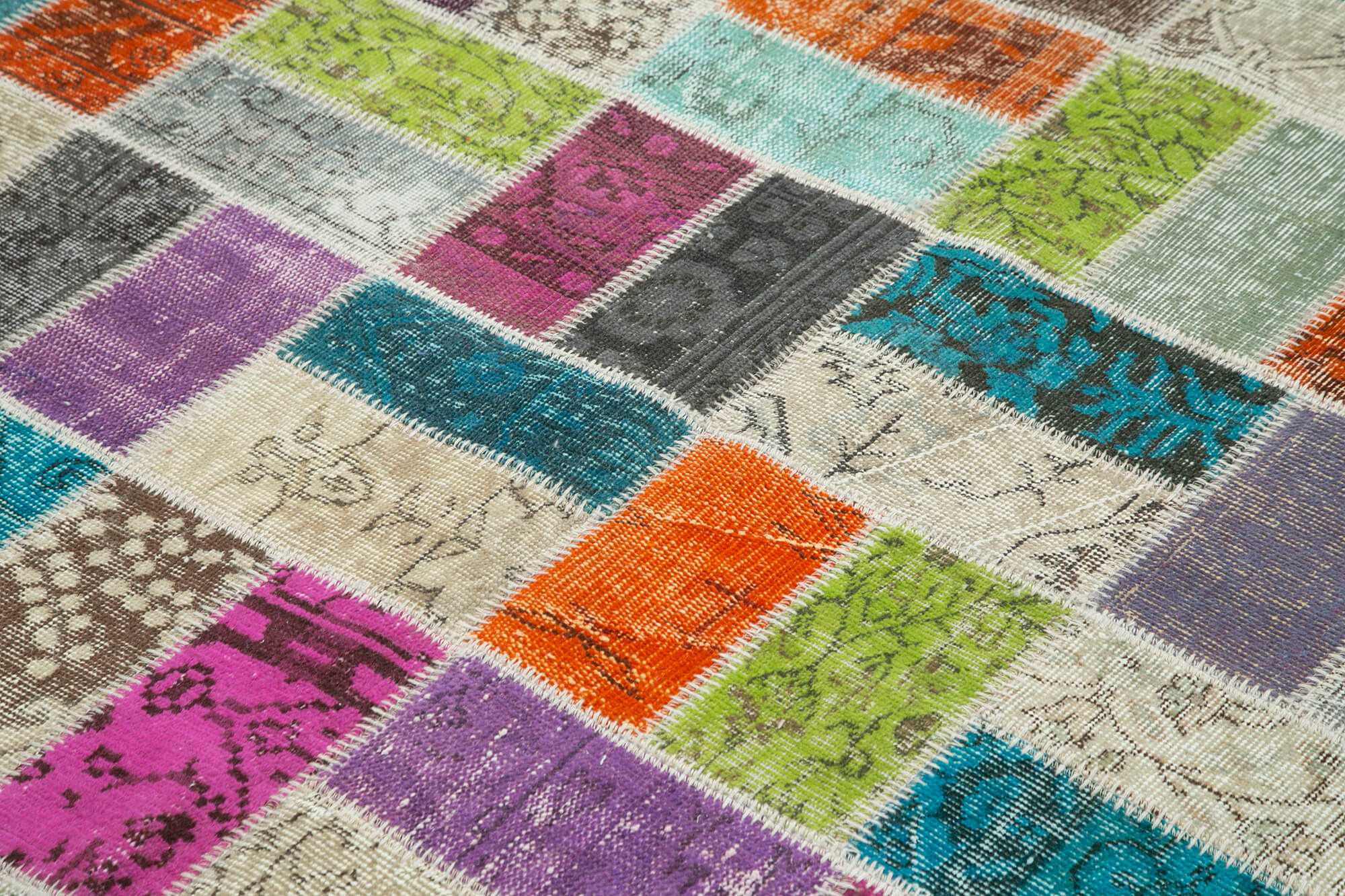 6x7 Multicolor Patchwork Rug - 20957