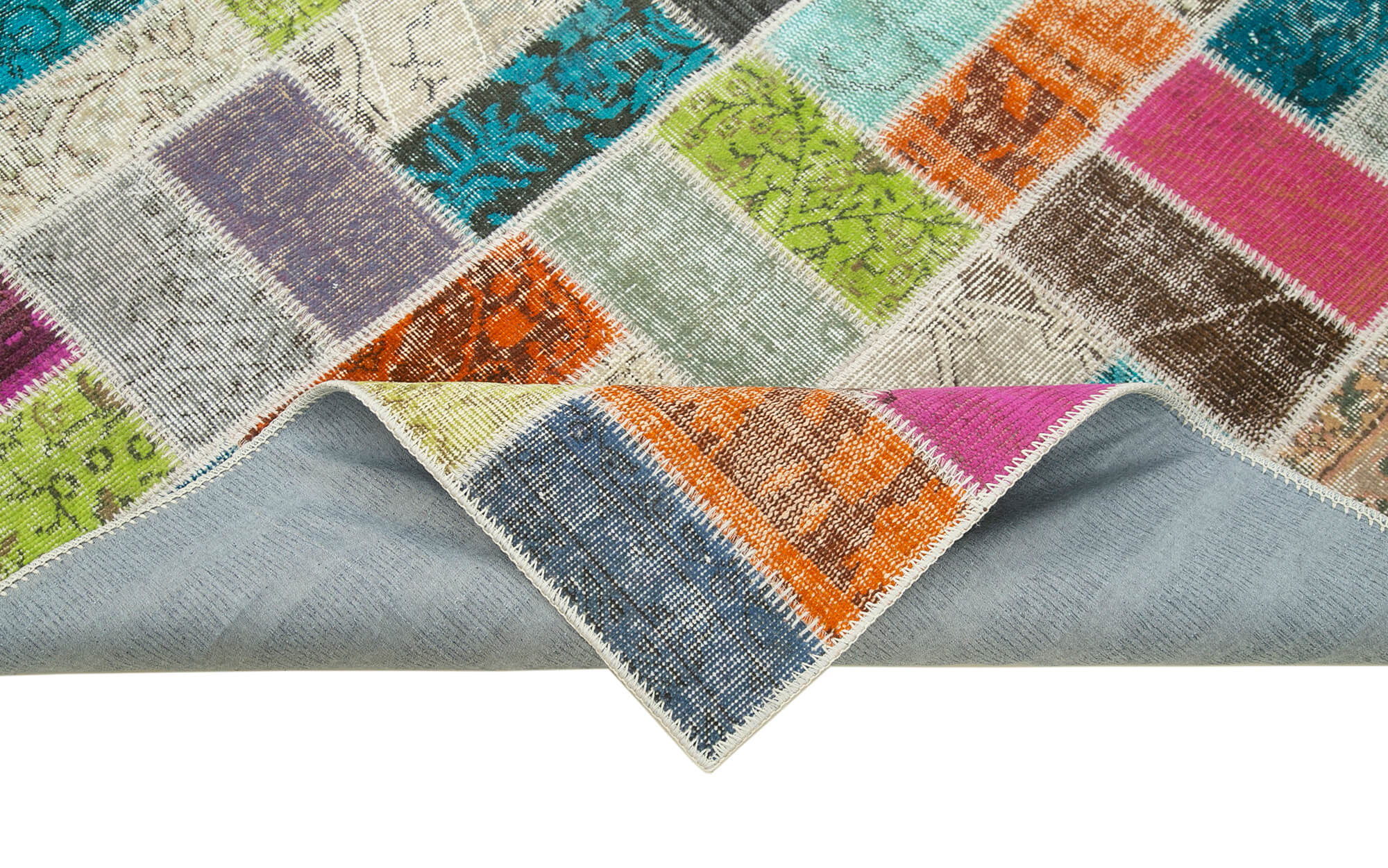6x7 Multicolor Patchwork Rug - 20957