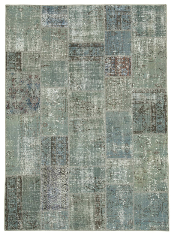 6x8 Grey Patchwork Rug - 20958